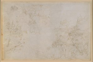 La Divina Commedia, Inferno XXI. Virgilio e Dante nell’ottavo cerchio dell’Inferno (Malebolge), 5ª bolgia: punizione dei corrotti nelle cariche pubbliche; la scorta dei diavoli da Sandro Botticelli