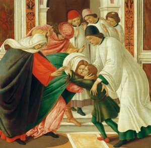Vita e miracoli di San Zenobio (Resurrezione dei morti) da Sandro Botticelli