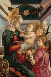 Madonna col Bambino e angeli, 1465-1470 da Sandro Botticelli