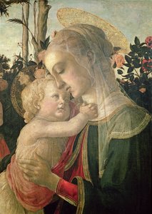 Madonna col Bambino e San Giovanni Battista, (dettaglio della Madonna col Bambino) da Sandro Botticelli