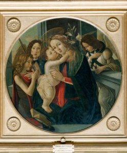 Maria con bambino, il giovane Giovanni e due angeli da Sandro Botticelli