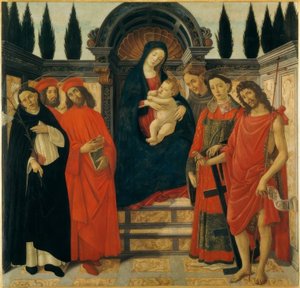 Maria con Bambino e Santi da Sandro Botticelli
