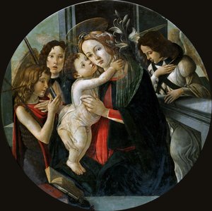 La Madonna col Bambino con San Giovanni e due angeli da Sandro Botticelli