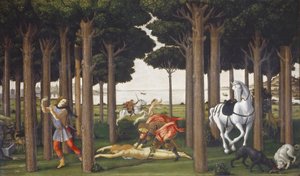 The story of Nastagio degli Honesti, panel II da Sandro Botticelli