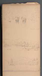 Taccuino, pagina 07: "Carter Mt (?) 28 agosto" da Sanford Robinson Gifford