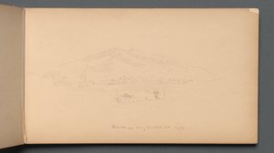 Taccuino, pagina 12: "Montagne Bianche dal piede di Randolph Hill" da Sanford Robinson Gifford