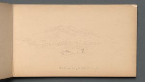 Taccuino, pagina 12: Montagne Bianche dal piede di Randolph Hill da Sanford Robinson Gifford