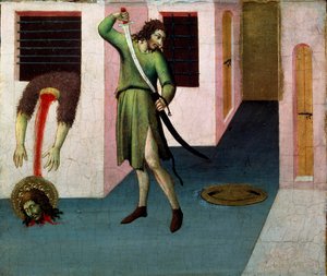 La decapitazione di San Giovanni Battista, XV secolo