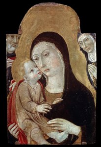 La Vergine e il Bambino con i santi da Sano di also Ansano di Pietro di Mencio Pietro