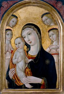 Madonna col Bambino e angeli, c.1480 da Sano di also Ansano di Pietro di Mencio (workshop of) Pietro