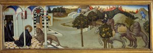 Scena della vita di San Girolamo da Sano di also Ansano di Pietro di Mencio Pietro