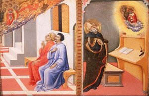 Le Visioni di San Girolamo e San Giovanni Battista da Sano di also Ansano di Pietro di Mencio Pietro