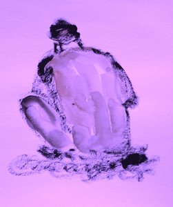 Nudo viola contemplativo