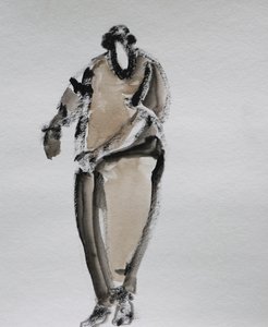 Elegante figura in piedi