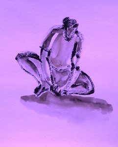 Riflessione in ginocchio