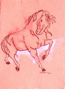 Maestoso stallone rosso da Santhosh ch