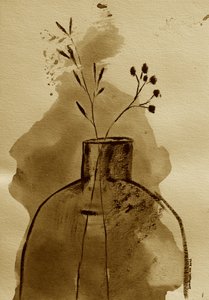 Vaso botanico seppia da Santhosh ch