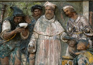 Le Sette Opere di Misericordia, dare da bere agli assetati da Santi Buglioni
