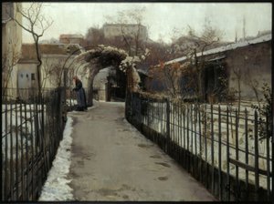 Giardino in inverno da Santiago Rusiñol
