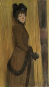 Ritratto di Miss Mc Flower da Santiago Rusiñol