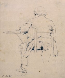 Uomo seduto di spalle