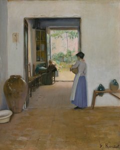 Interno di Sitges da Santiago Rusiñol