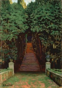 Scala nel giardino da Santiago Rusiñol