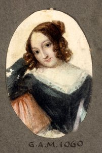 Giovane ragazza con un sorriso malizioso da Santo Panario