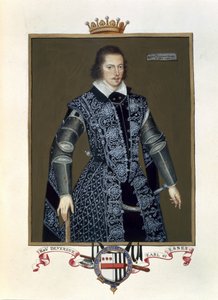 Ritratto di Robert Devereux (1566-1601) 2° Conte di Essex da Memoirs of the Court of Queen Elizabeth dopo l