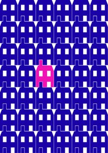 Casa di carta blu_grande, 2020 (digitale)