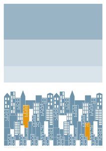 City Fizz Day, 2014 (stampa giclée grafica) da Sarah Evans