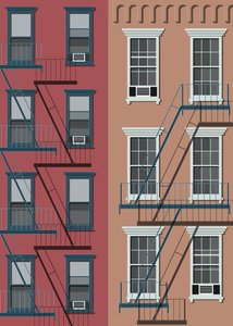 Casa comunale di New York, 2017 (digitale) da Sarah Evans