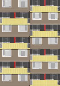 Spa Green Estate, 2017 (digitale) da Sarah Evans