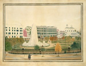 Union Park, New York, ca. 1845 da Sarah Fairchild