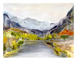 Valle fluviale geometrica da Sarah Fitzgerald