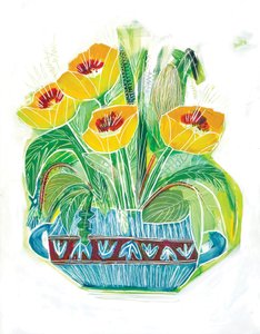Bouquet di papaveri dai colori vivaci