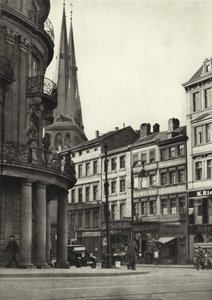 Berlino: Blick in die Poststrasse (foto in bianco e nero)