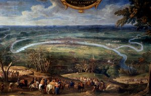 Le azioni di Luigi II di Borbone, Principe di Condé (Gran Condé), blocco di Parigi nel 1649 durante la Fronda da Sauveur Le Conte