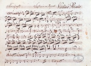 Partitura musicale dell