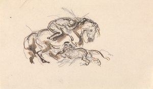Cavaliere e Cavallo Attaccati da un Leone da Sawrey Gilpin