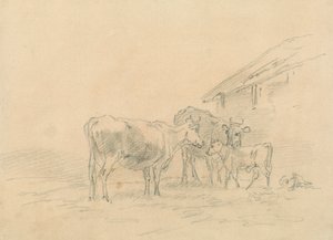 Due Mucche e un Vitello da Sawrey Gilpin