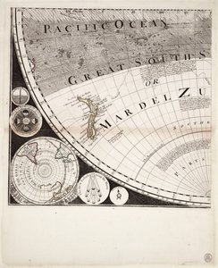 Nuova e corretta mappa del mondo (sezione), c.1774