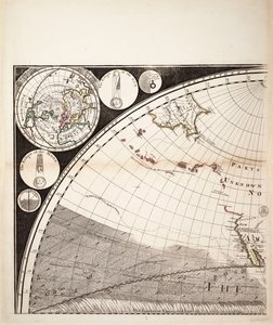 Una nuova e corretta mappa del mondo (sezione), c.1774 da Sayer & Bennett