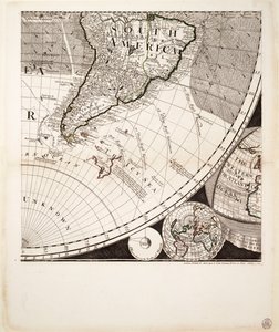 Una nuova e corretta mappa del mondo (sezione), c.1774