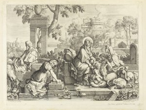 La Sacra Famiglia al lavatoio da Sébastien Bourdon