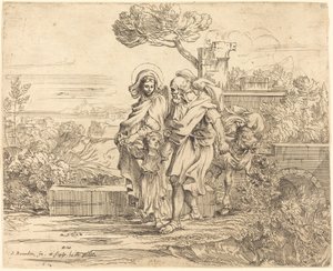 Il riposo durante la fuga in Egitto da Sébastien Bourdon
