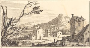 Paesaggio con case da Sébastien  Le Clerc I