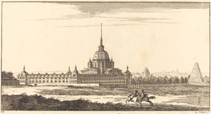 Paesaggio con monastero da Sébastien  Le Clerc I