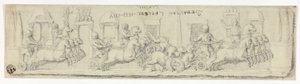 Rilievo antico di una corsa di carri