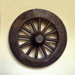 Copia di ruota medievale dalla Scandinavia. X secolo d.C.